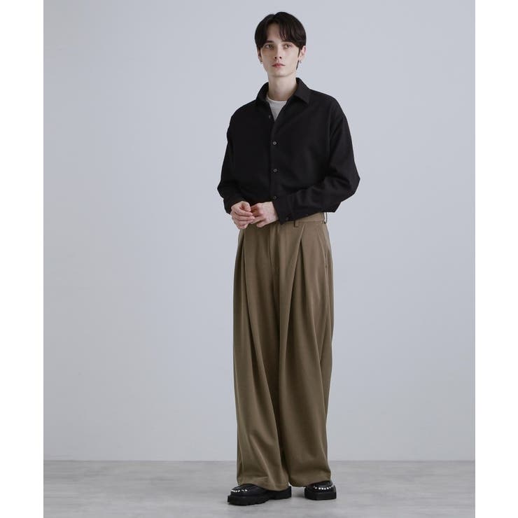 【スーパーワイドバギースラックスパンツ | tk.TAKEO KIKUCHI | 詳細画像17 