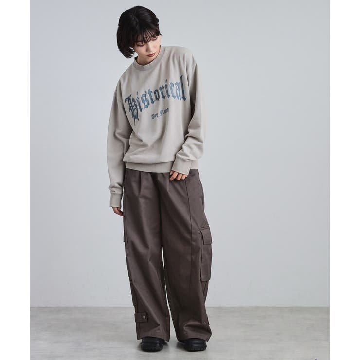 カレッジフロッキープリントスウェット | tk.TAKEO KIKUCHI | 詳細画像7 