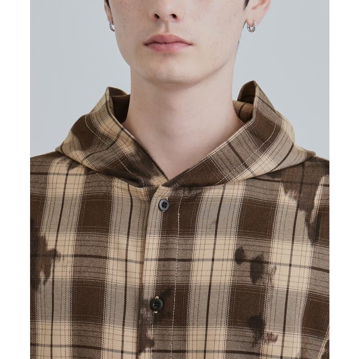 ヴィンテージフードチェックシャツ | tk.TAKEO KIKUCHI | 詳細画像29 