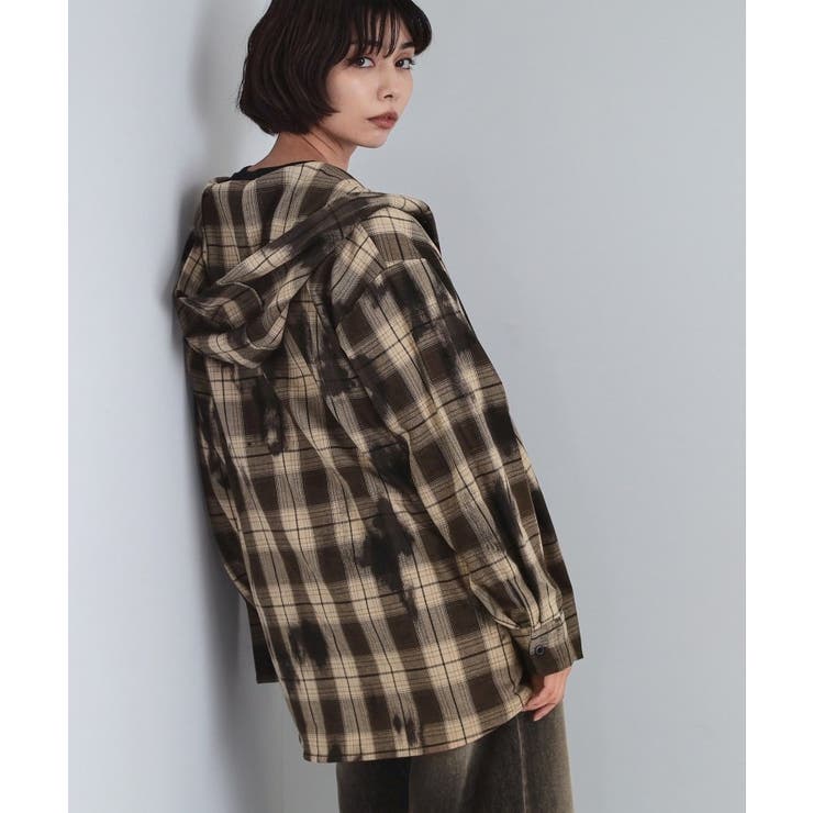 ヴィンテージフードチェックシャツ | tk.TAKEO KIKUCHI | 詳細画像23 