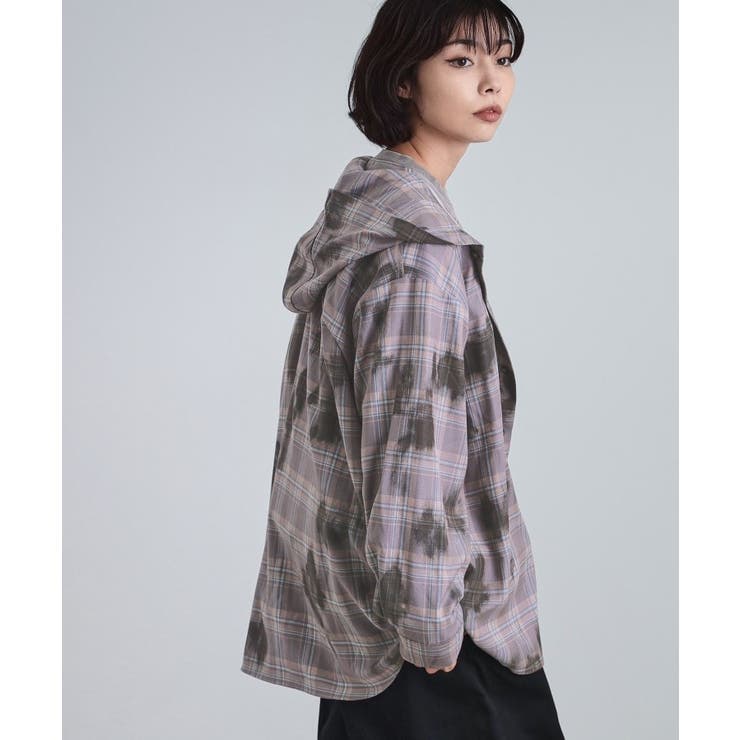 ヴィンテージフードチェックシャツ | tk.TAKEO KIKUCHI | 詳細画像15 