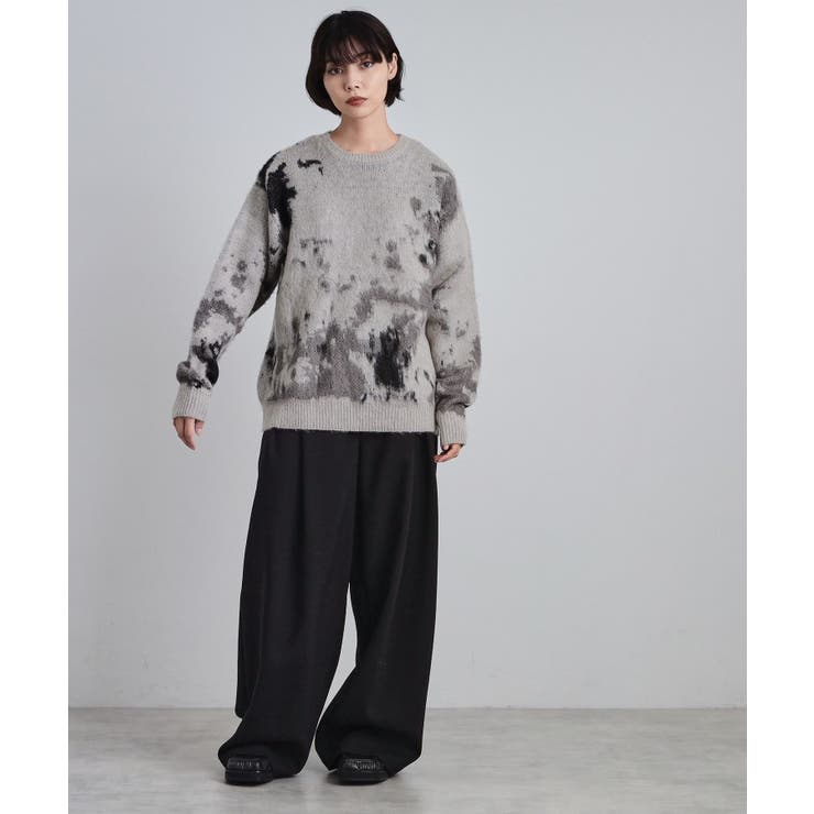 ルーズシルエットアブストラクトシャギーニットプルオーバー | tk.TAKEO KIKUCHI | 詳細画像8 
