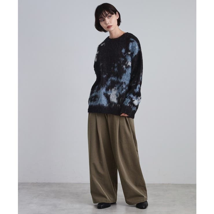 ルーズシルエットアブストラクトシャギーニットプルオーバー | tk.TAKEO KIKUCHI | 詳細画像16 