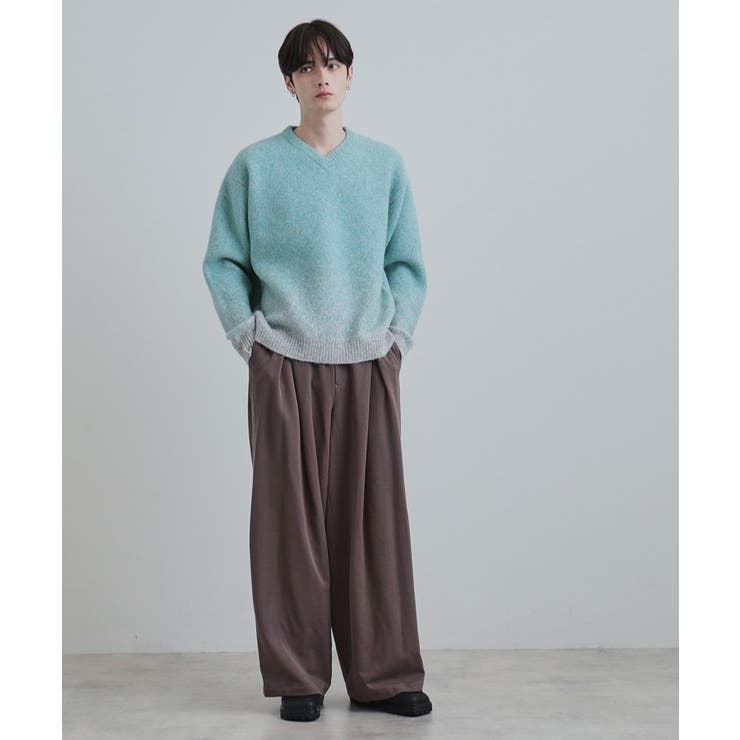 ミスティーシャギーVネックニット | tk.TAKEO KIKUCHI | 詳細画像21 