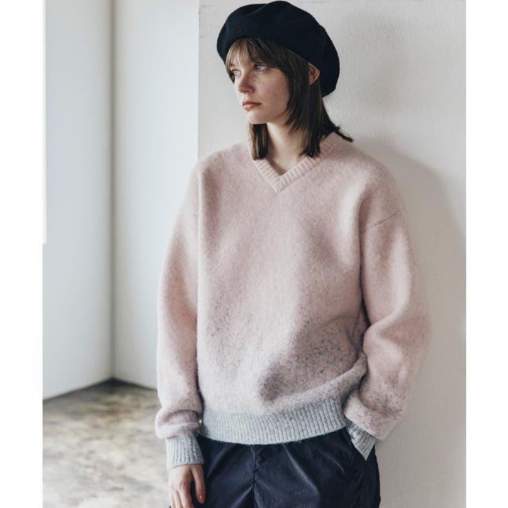 ミスティーシャギーVネックニット | tk.TAKEO KIKUCHI | 詳細画像31 