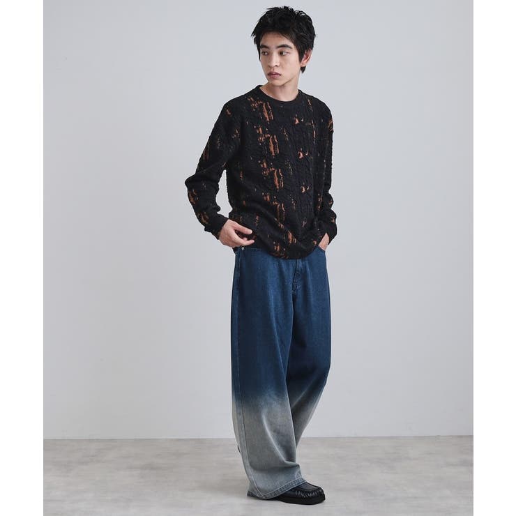 アブストラクトふくれジャカードプルオーバー | tk.TAKEO KIKUCHI | 詳細画像8 