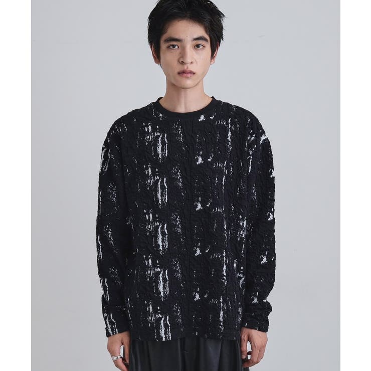 アブストラクトふくれジャカードプルオーバー | tk.TAKEO KIKUCHI | 詳細画像10 