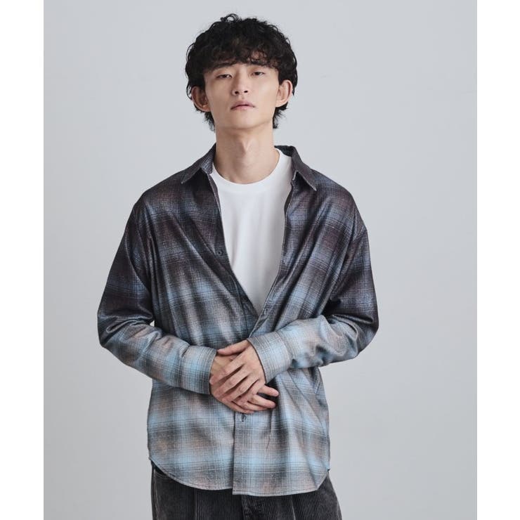 グラデーションプリントネルシャツ | tk.TAKEO KIKUCHI | 詳細画像6 