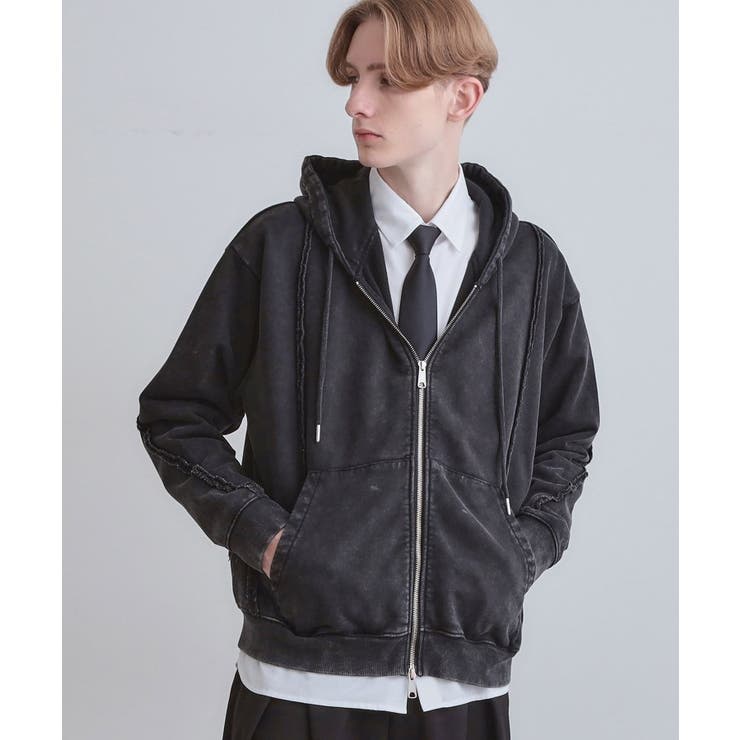 ブラック(019) | ヘヴィウェイトヴィンテージジップパーカ | tk.TAKEO KIKUCHI