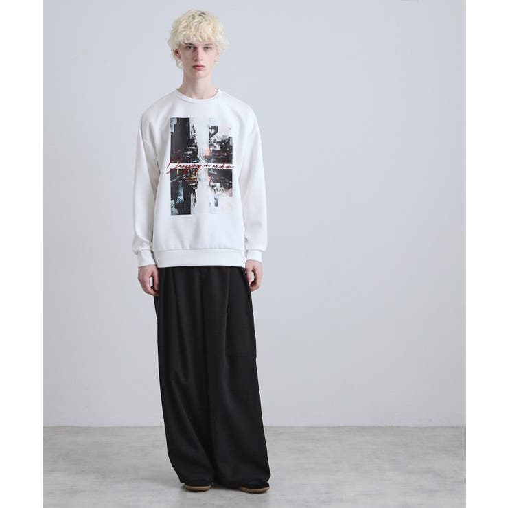 アーバングラフィックブラシ刺繍長袖Tシャツ | tk.TAKEO KIKUCHI | 詳細画像4 