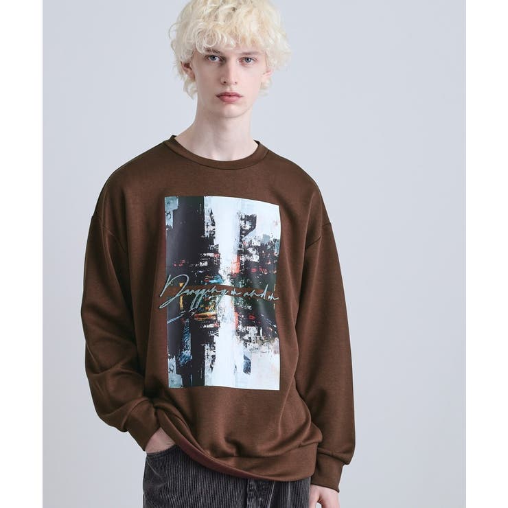 アーバングラフィックブラシ刺繍長袖Tシャツ | tk.TAKEO KIKUCHI | 詳細画像10 