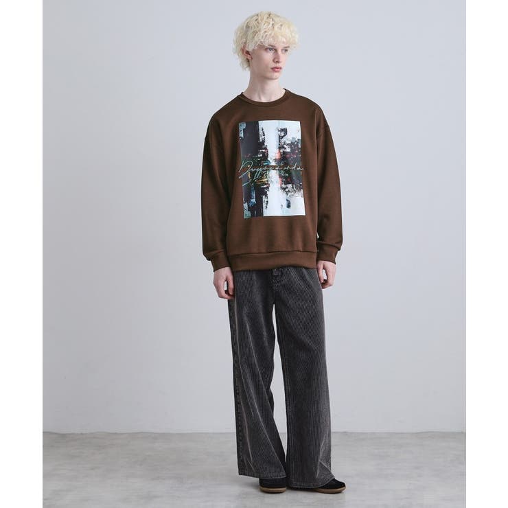 アーバングラフィックブラシ刺繍長袖Tシャツ | tk.TAKEO KIKUCHI | 詳細画像12 