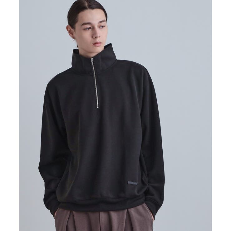 ブラック(019) | ハーフジップスウェット | tk.TAKEO KIKUCHI