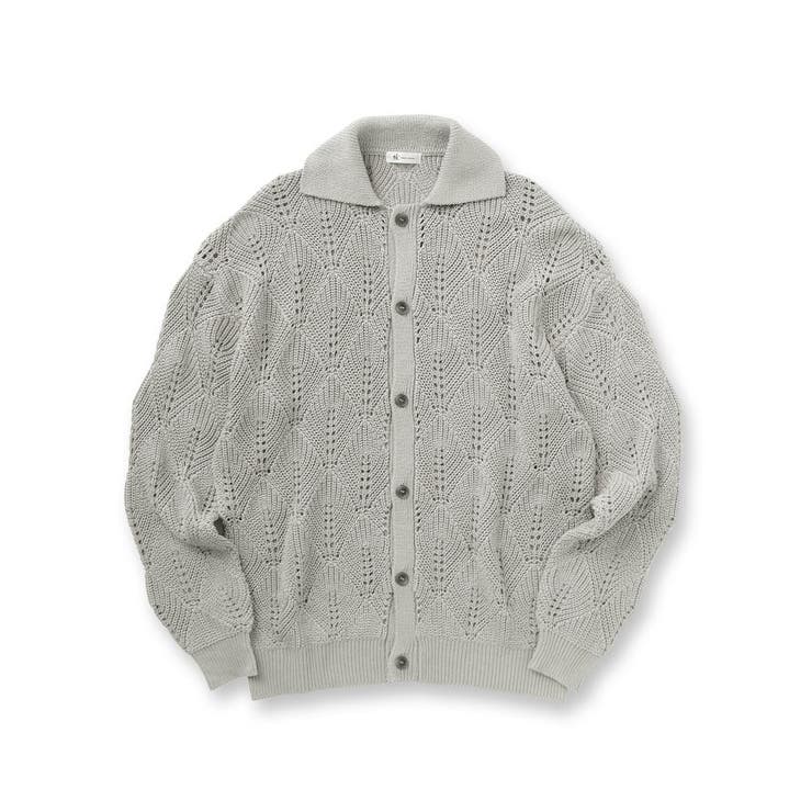 リーフジャカードニットシャツポロ | tk.TAKEO KIKUCHI | 詳細画像1 