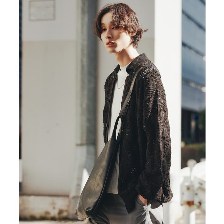 リーフジャカードニットシャツポロ | tk.TAKEO KIKUCHI | 詳細画像22 