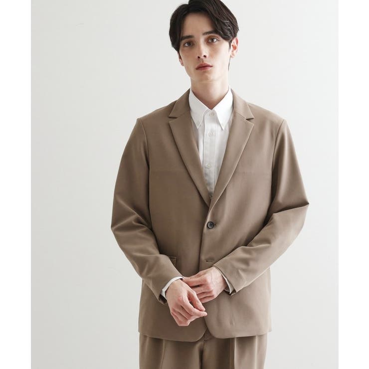 ベージュ(052) | 360度ストレッチテーラードジャケット（セットアップ対応） | tk.TAKEO KIKUCHI