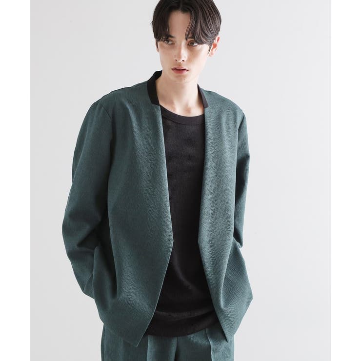 【セットアップ対応】テッククレープノーカラージャケット | tk.TAKEO KIKUCHI | 詳細画像6 