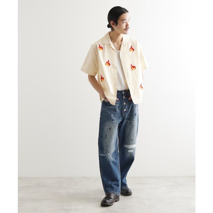 K’PJT by AYUTA 『炎刺繍シャツ』 | tk.TAKEO KIKUCHI | 詳細画像10 