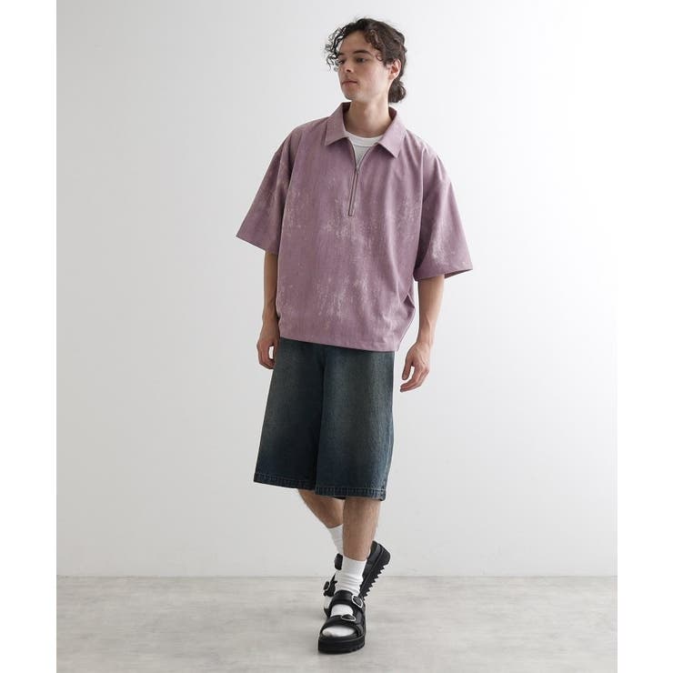 ヴィンテージライクハーフジップポロシャツ | tk.TAKEO KIKUCHI | 詳細画像26 