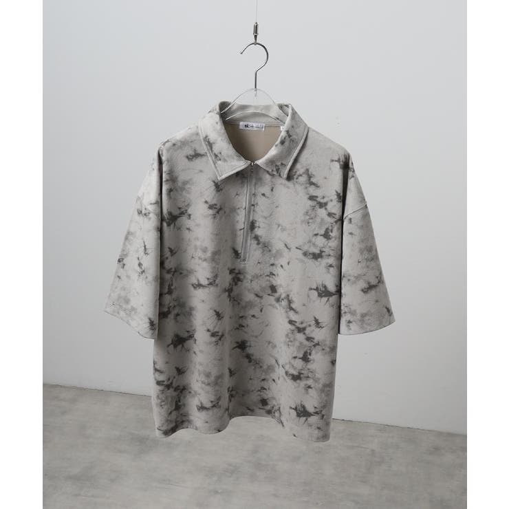 ヴィンテージライクハーフジップポロシャツ | tk.TAKEO KIKUCHI | 詳細画像1 