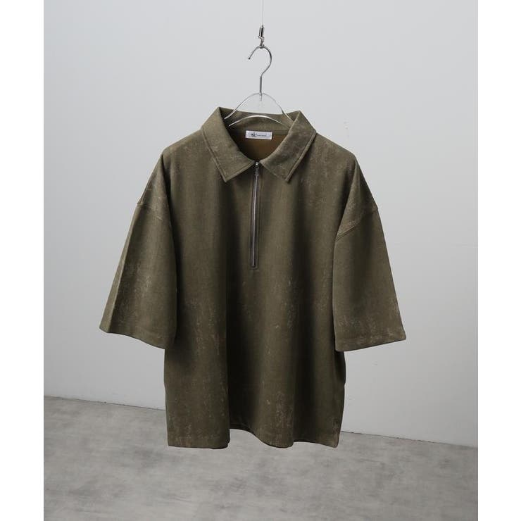 ヴィンテージライクハーフジップポロシャツ | tk.TAKEO KIKUCHI | 詳細画像3 