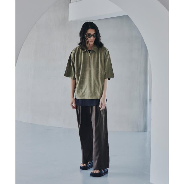 ヴィンテージライクハーフジップポロシャツ | tk.TAKEO KIKUCHI | 詳細画像11 