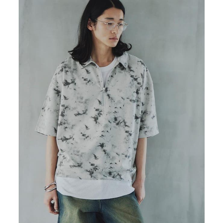 ヴィンテージライクハーフジップポロシャツ | tk.TAKEO KIKUCHI | 詳細画像9 