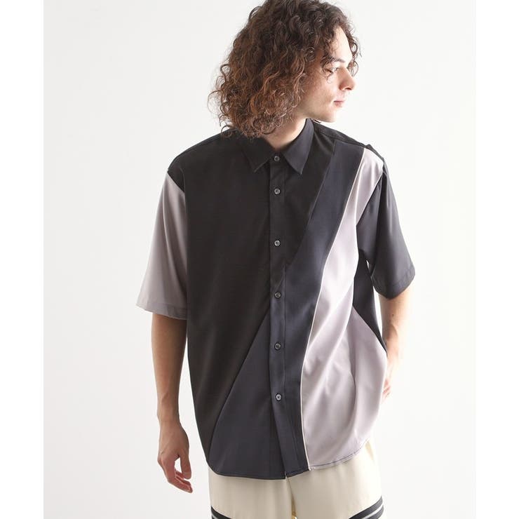 ブラック(519) | カーブスイッチシャツ | tk.TAKEO KIKUCHI