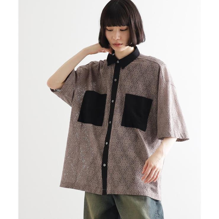 サマースエードコンビレースシャツ | tk.TAKEO KIKUCHI | 詳細画像18 