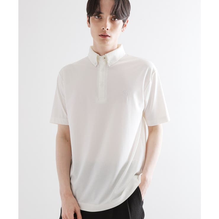 【マシンウォッシャブル】ハイゲージジャージストレッチポロシャツ | tk.TAKEO KIKUCHI | 詳細画像2 