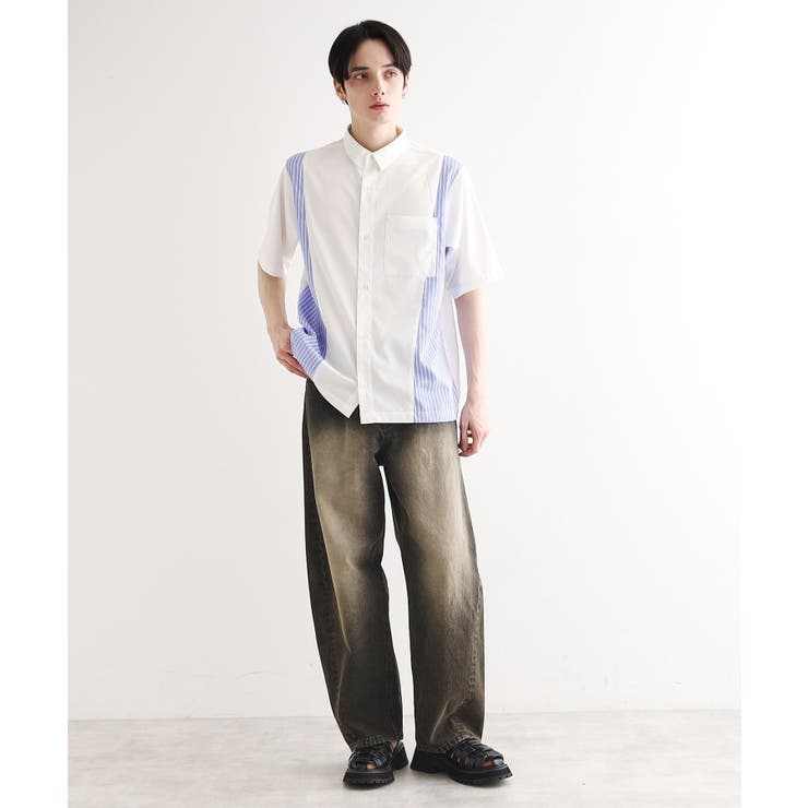 ストライプスイッチシャツ | tk.TAKEO KIKUCHI | 詳細画像4 