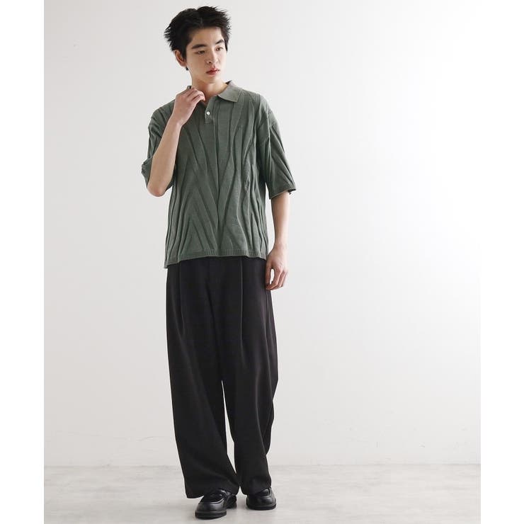 ジャカードニットポロ | tk.TAKEO KIKUCHI | 詳細画像4 