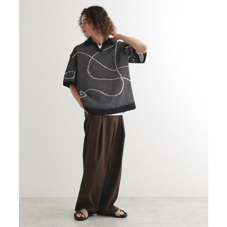 ラインアートニットポロ | tk.TAKEO KIKUCHI | 詳細画像22 