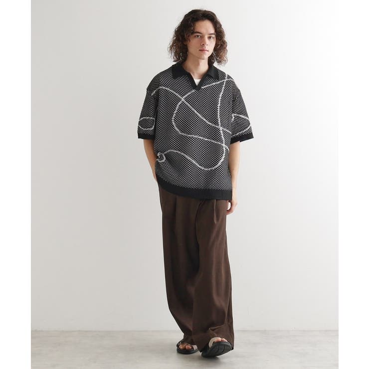 ラインアートニットポロ | tk.TAKEO KIKUCHI | 詳細画像23 