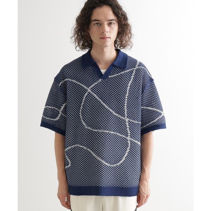 ラインアートニットポロ | tk.TAKEO KIKUCHI | 詳細画像29 