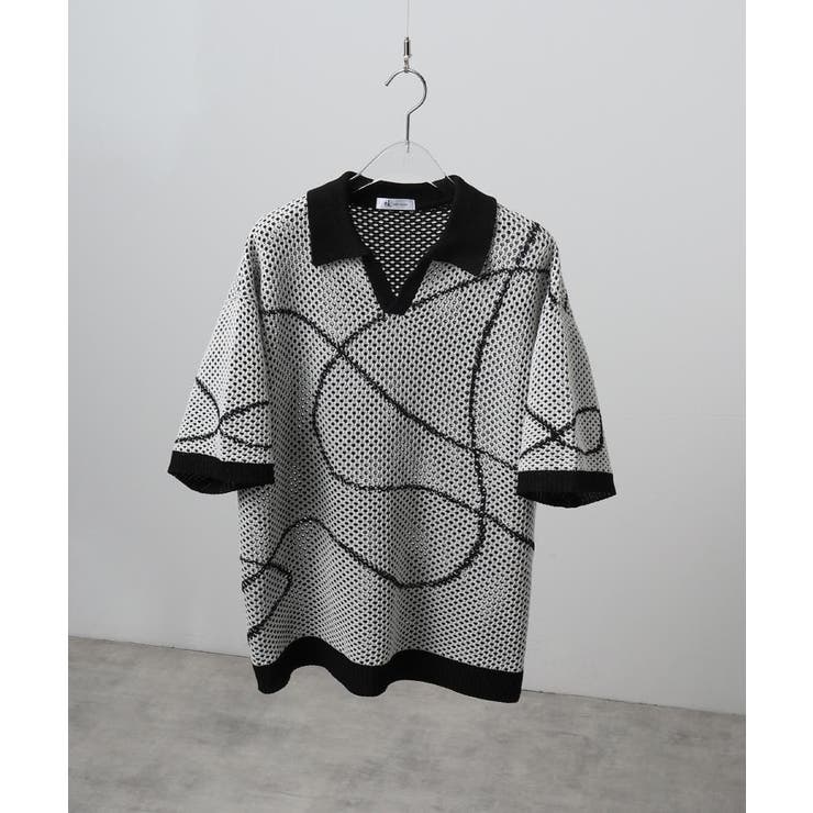 ラインアートニットポロ | tk.TAKEO KIKUCHI | 詳細画像2 