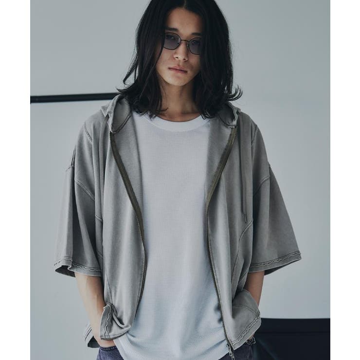 オリーブグリーン(026) | ヴィンテージライククロップドパーカ | tk.TAKEO KIKUCHI