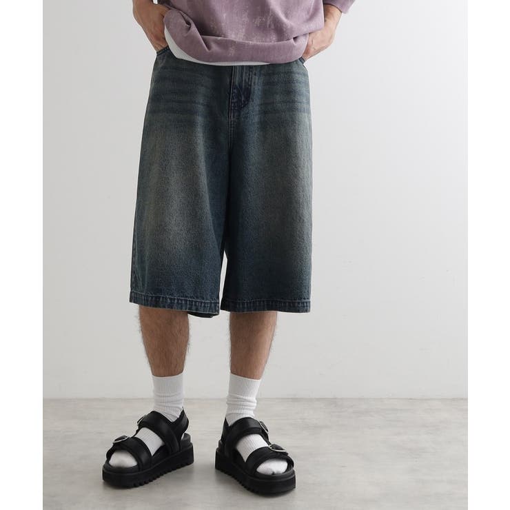 ブルー(093) | デニムバギーショーツ | tk.TAKEO KIKUCHI