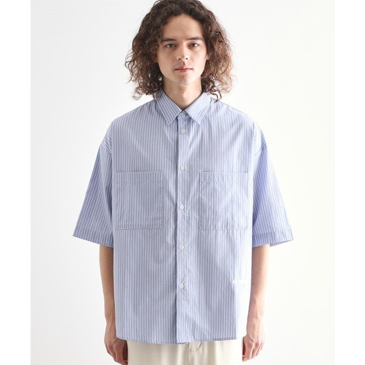 ストライプ刺繍シャツ | tk.TAKEO KIKUCHI | 詳細画像10 