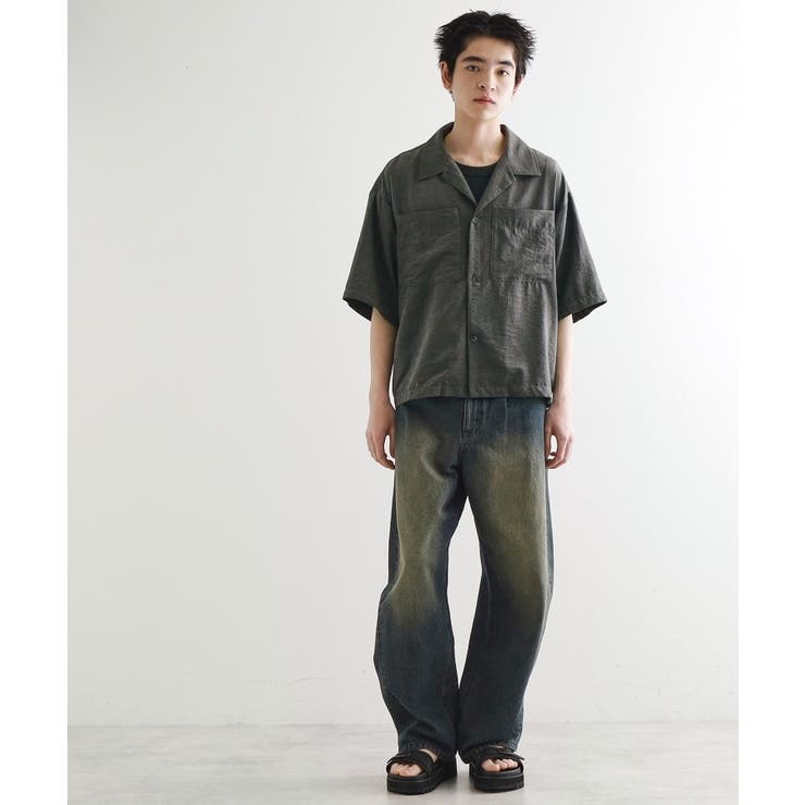 ヴィンテージライククロップドシャツ | tk.TAKEO KIKUCHI | 詳細画像7 