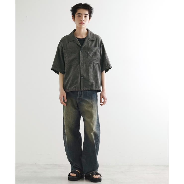 ヴィンテージライククロップドシャツ | tk.TAKEO KIKUCHI | 詳細画像8 