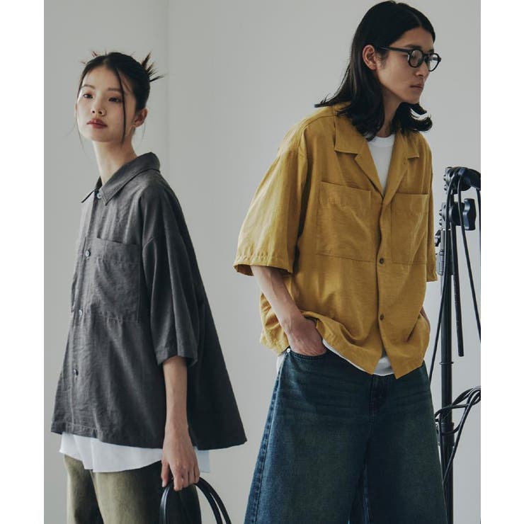 ヴィンテージライククロップドシャツ | tk.TAKEO KIKUCHI | 詳細画像4 