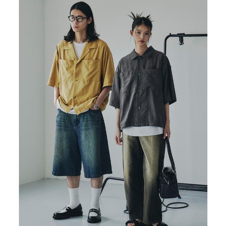 ヴィンテージライククロップドシャツ | tk.TAKEO KIKUCHI | 詳細画像3 