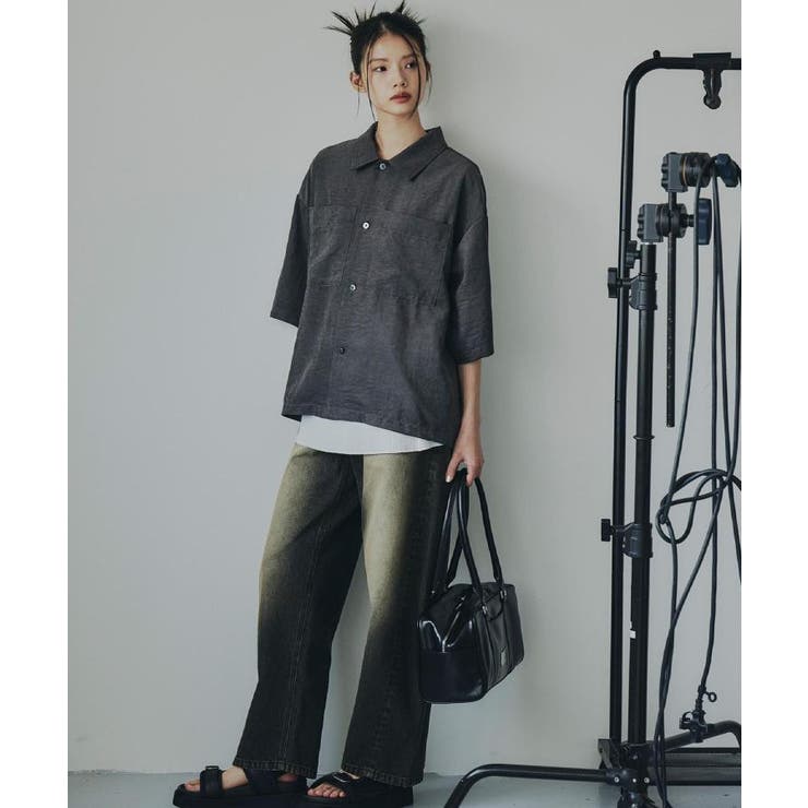 ヴィンテージライククロップドシャツ | tk.TAKEO KIKUCHI | 詳細画像24 