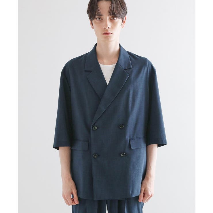 【セットアップ 2点セット】ダブルテーラード半袖ジャケット＋スラックス | tk.TAKEO KIKUCHI | 詳細画像23 