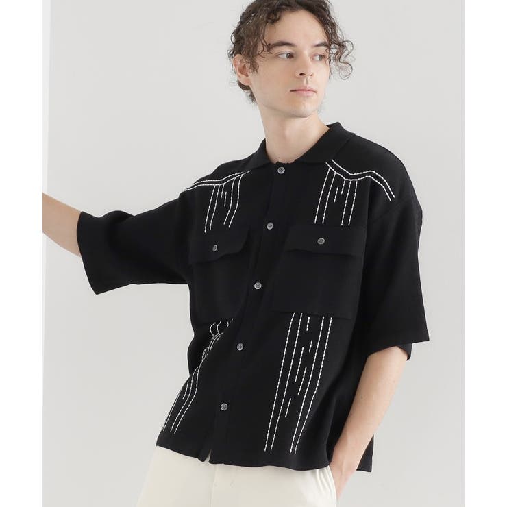 ブラック(019) | ウェスタンポロカーディガン | tk.TAKEO KIKUCHI