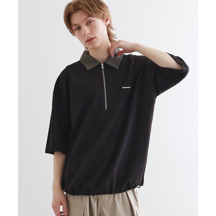 配色ハーフジップポロシャツ | tk.TAKEO KIKUCHI | 詳細画像6 
