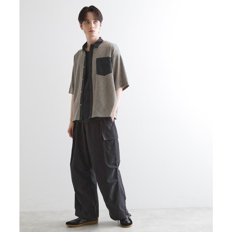 ダブルレース5分袖シャツ | tk.TAKEO KIKUCHI | 詳細画像8 