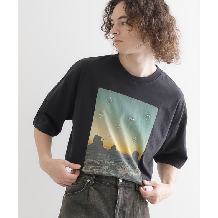 ブラック(019) | ウェスタンフォトスタッズTシャツ | tk.TAKEO KIKUCHI