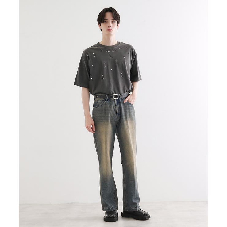 ヴィンテージライクスタッズTシャツ | tk.TAKEO KIKUCHI | 詳細画像4 